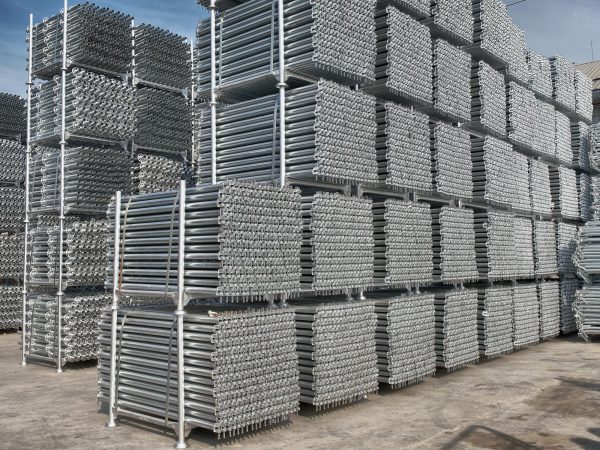 Ring lock scaffolding.